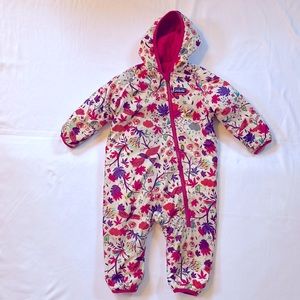 Patagonia reversible girls winter snowsuit size 12 months
